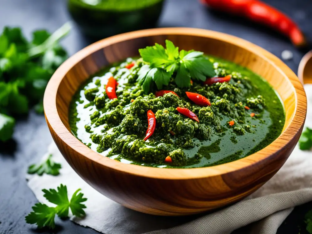 fresh herbs chimichurri sauce