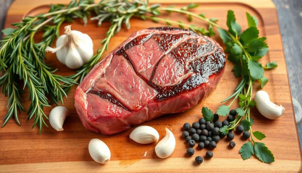 Enhancing flavor with herbs and spices for beef