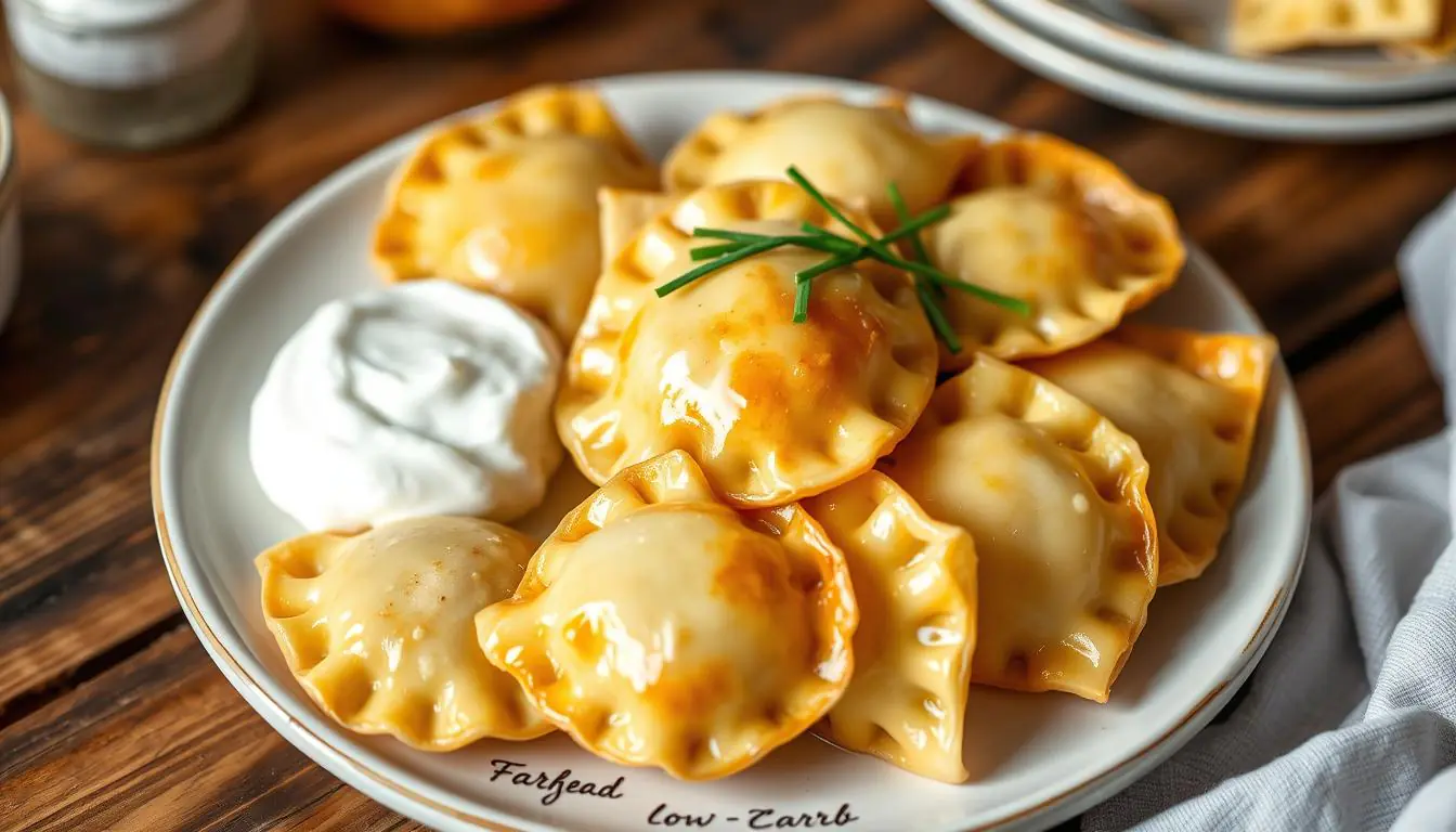 Fathead dough pierogies