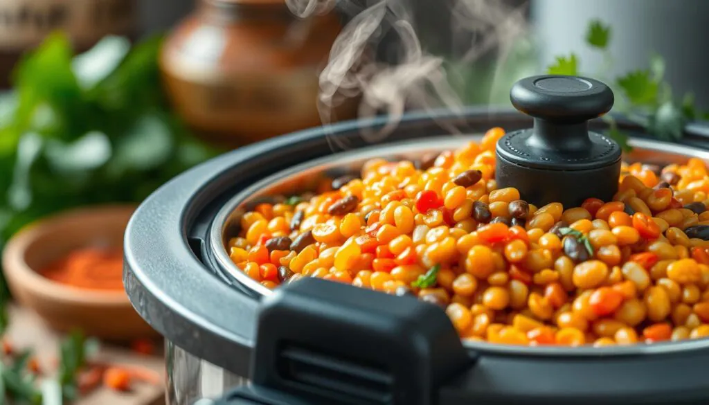 Lentils in rice cooker