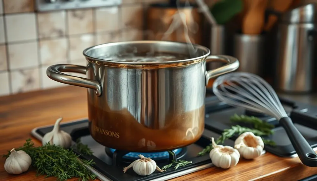 Making au jus with Swanson’s beef broth