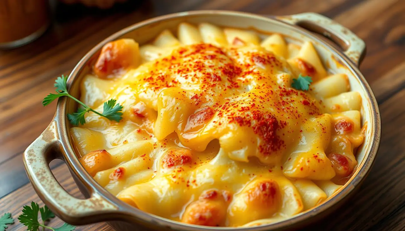 Old fashioned scalloped potatoes with cheese whiz