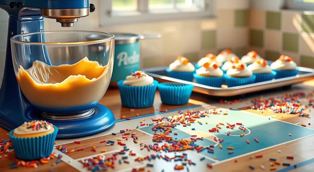 baking cupcakes