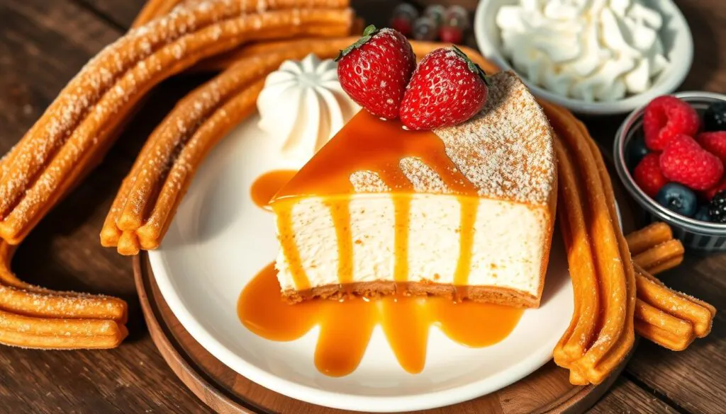 churro cheesecake serving ideas