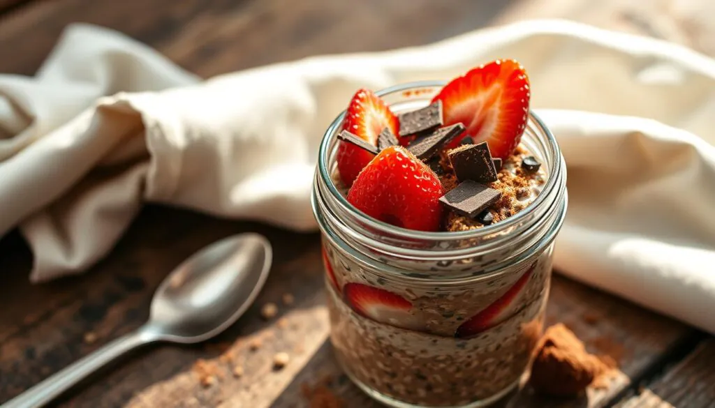 delicious chocolate overnight oats