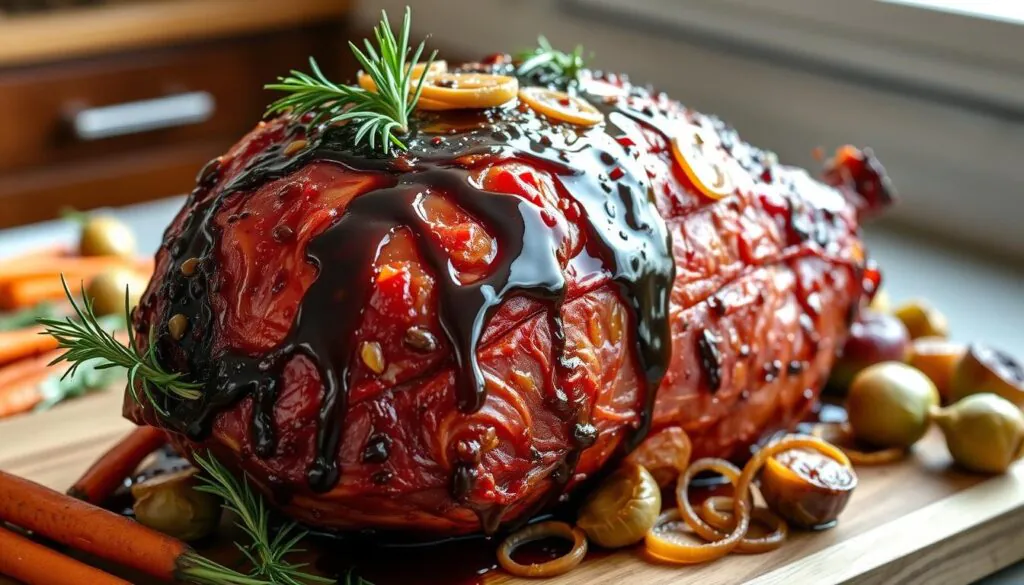 easy balsamic glazed ham recipe