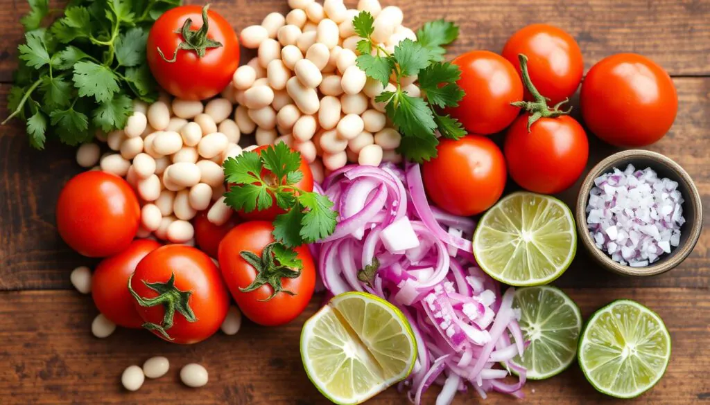 essential ingredients for white bean caiso