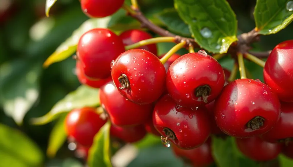 fresh goumi berries