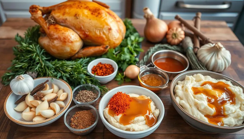 ingredients for roasted turkey