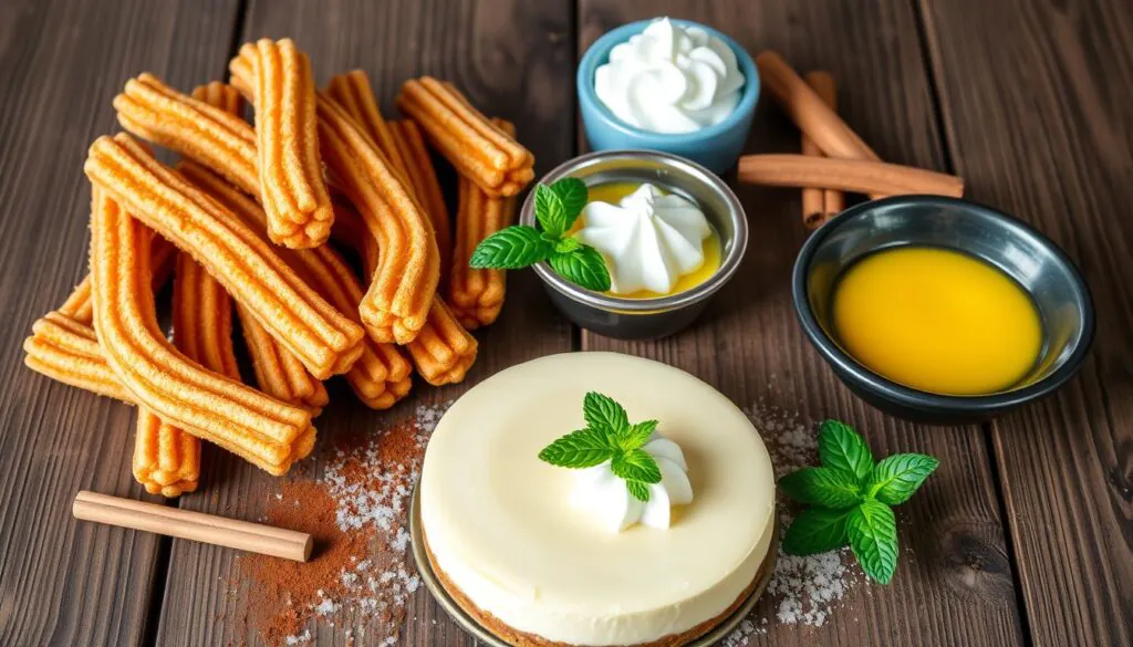 key ingredients for churro cheesecake