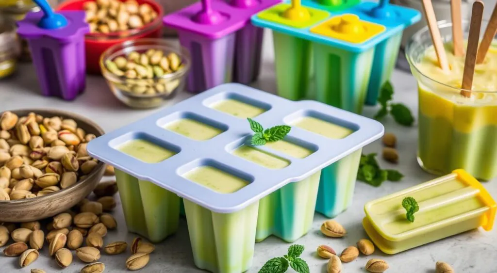 make pistachio popsicles