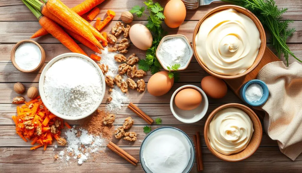 moist carrot cake ingredients