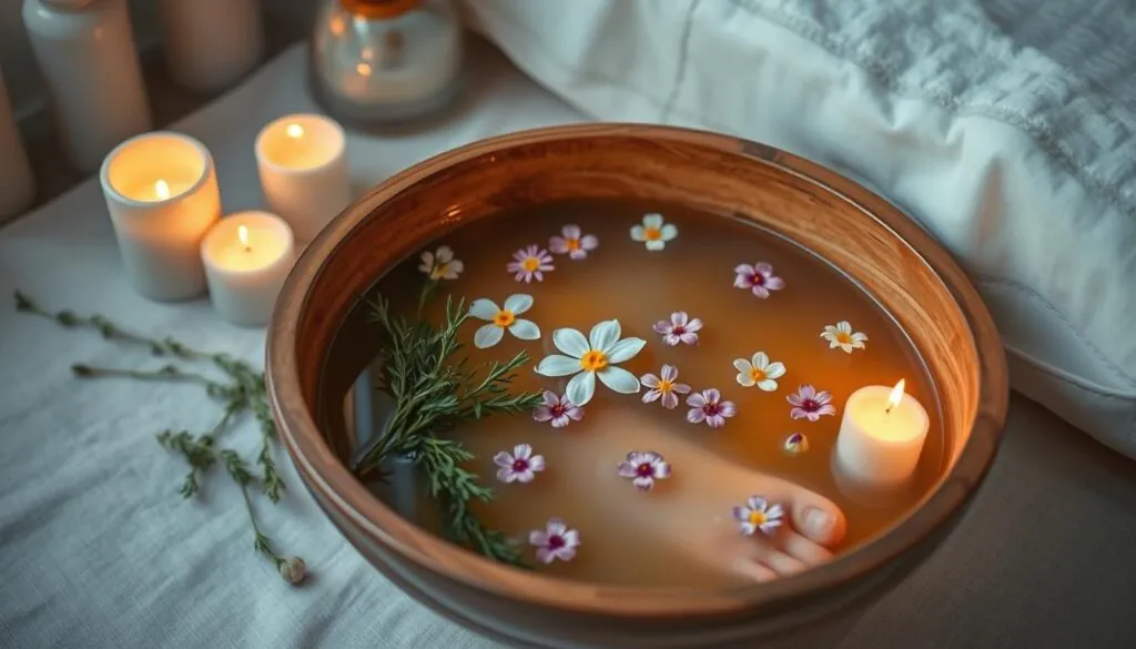 relaxing foot soak