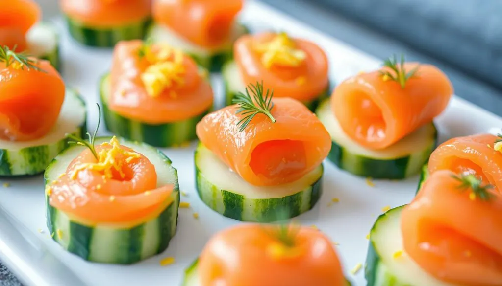 smoked salmon roll-ups