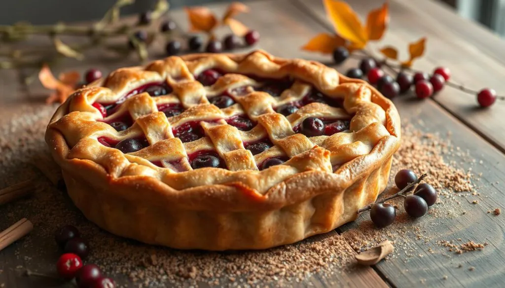 spiced goumi berry pie