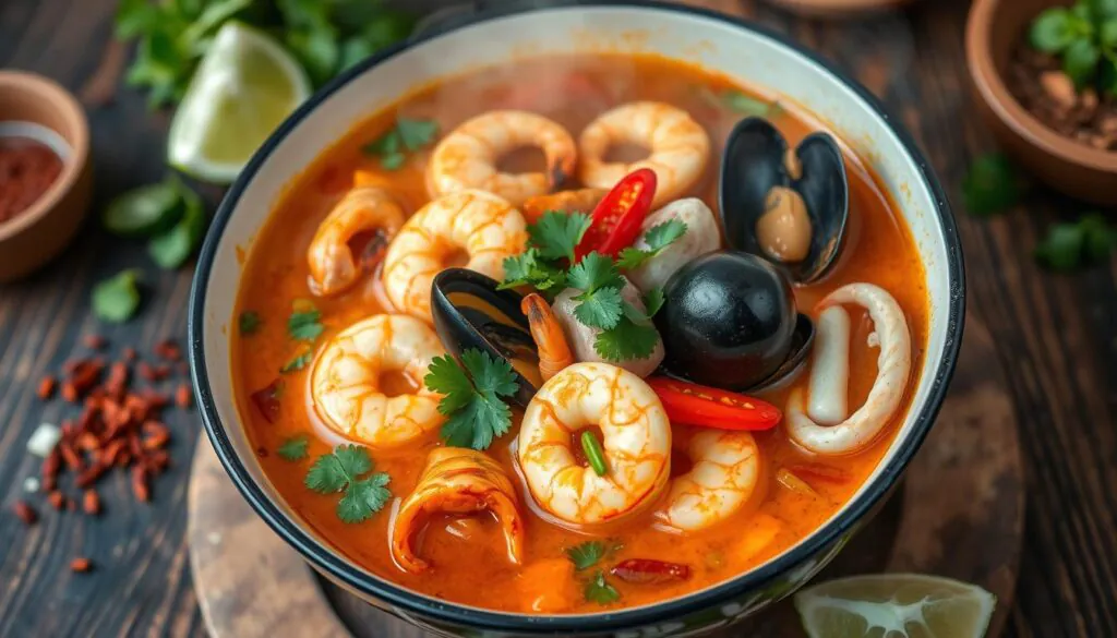 spicy seafood soup