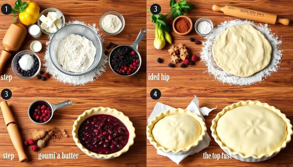 step-by-step goumi pie instructions