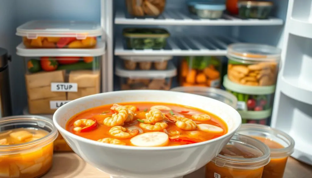 storage tips for seafood soup